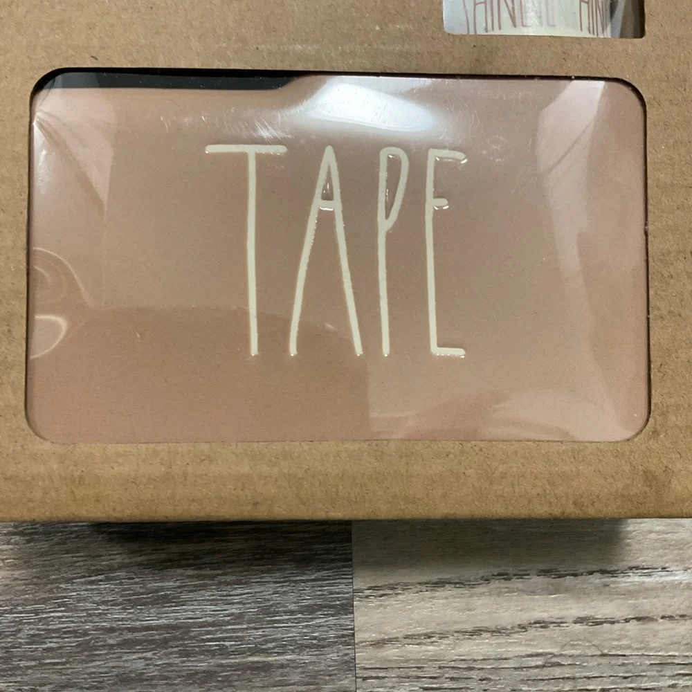Rae Dunn by Magenta Tape Dispenser Washi Tape and Christmas Notepad Set NEW